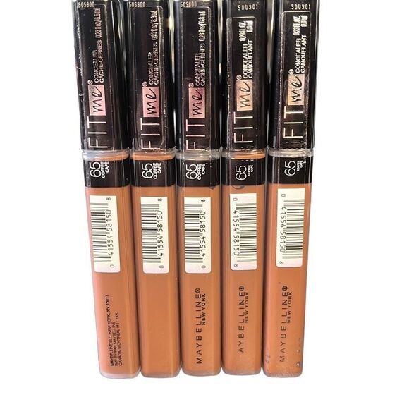 Lot of 5 65 Coffee Maybelline Fit Me! Concealer Concealers - Picture 1 of 2